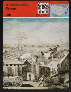 Andersonville Prison Confederate Civil War Picture Card