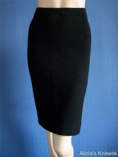 El ANA Santana Knit Black Skirt L 12