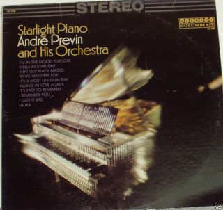 Andre Previn and His Orchestra Starlight Piano LP