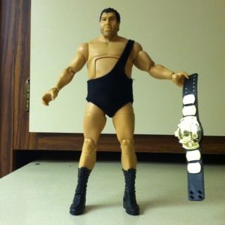 wwe Andre The Giant Elite loose mattel figure with title belt