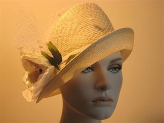 André ™ Ladies Ladys Straw New Bonnet Cloche Bell Hat