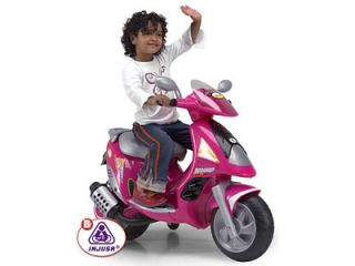 New Battery Operated Pink Electric Powered Ride on motorbike Vespa 