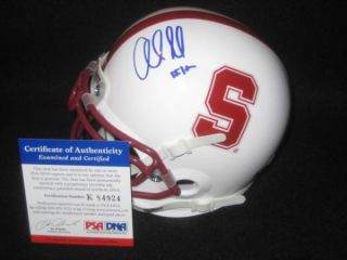 Andrew Luck Signed Mini Helmet PSA Stanford Cardinals 3