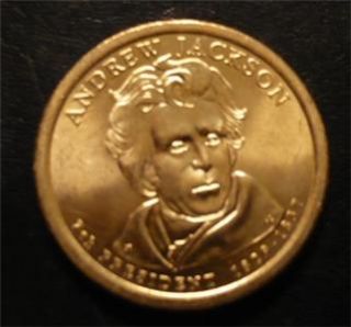 Andrew Jackson 2008D Gold Dollar Type 1 Clad Coin 7th President Denver 