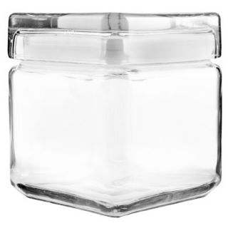 Anchor Hocking Square Stackable 1 Qt Glass Jar Case 4