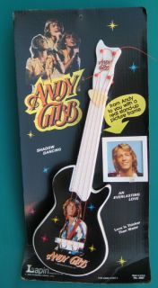 Andy Gibb 1979 Plastic Guitar on Orig Card Minty Mint