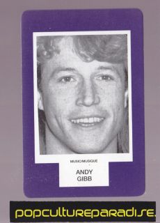 Andy Gibb Musician Bee Gees RARE Board Game Photo Card