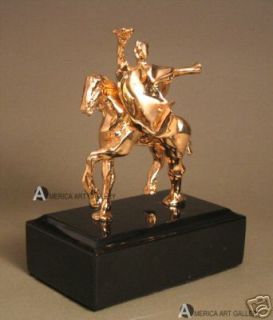 Salvador Dali Signed Trojan Horse Bronze wCOA Sculpture