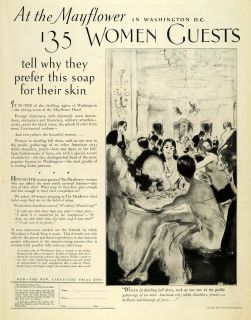 1926 Ad Andrew Jergens Soap Woodburys Mayflower Hotel   ORIGINAL 