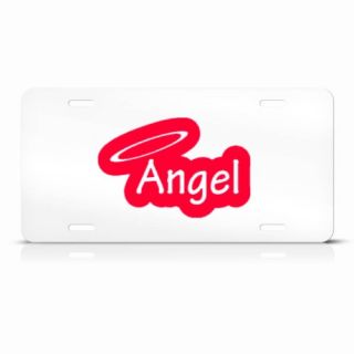 red angel novelty metal license plate wall sign tag give your vehicle 