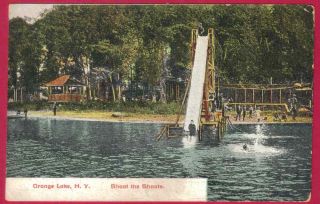 EARLY 1900S ORANGE LAKE NEW YORK AMUSEMENT PARK EARLY DIVIDED BACK 