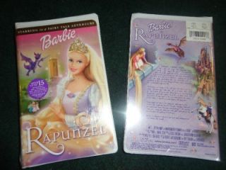 Barbie as Rapunzel VHS 2002 Brand New Factory SEALED 012236129486 