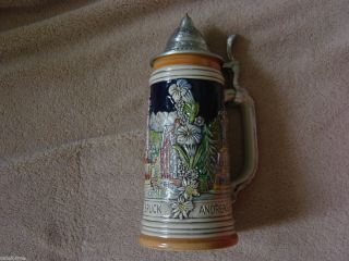 Gerz 1 Germany Beer Stein Porcelain Very Nice Adult Owned Never Used 
