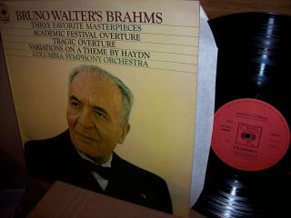 Bruno Walter Columbia Sym 60s Brahms Masterpieces UK Press CBS Stereo 