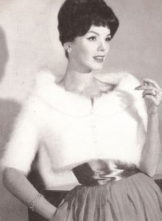 Vintage Angora Designer Jacket Shortie Knitting Pattern