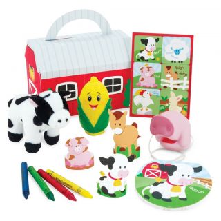 Barnyard Farm Animals Birthday Party Favor Box Kits