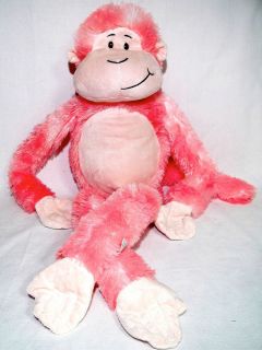 Animal Alley 30 Stuffed Plush Hanging Monkey with Sound Pink Gently 