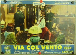 SP92 Gone with The Wind Gable Leigh RARE Poster Italy C
