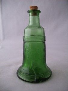Mini Green Bottle Reproduction Liberty Bell and Stopper