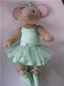   angelina ballerina alice 14 mouse doll in green tutu by sababa toys