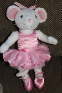 2005 Angelina Ballerina 14 Poseable Plush Mouse Doll Toy Sababa Toys 