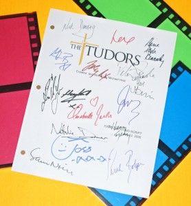 The Tudors Pilot Script Signed Reprint Rhys Meyers 17x