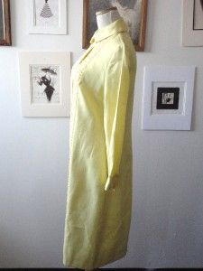 Vintage 60s Anne Fogarty Yellow Peter Pan Collar Dress