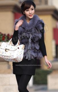You are bidding on a Fox Fur Vest with Fox Collar . Brand NEW 