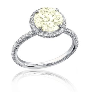 Diamond Anniversary Ring 2 67 Carat Round Cut 14k White Gold Certified 
