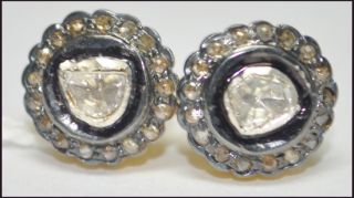   Antique Cut Diamond Earring Stud for Anniversary Party