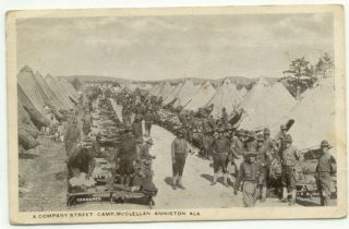 Anniston Al Camp McClellan Early 1900s Postcard Alabama