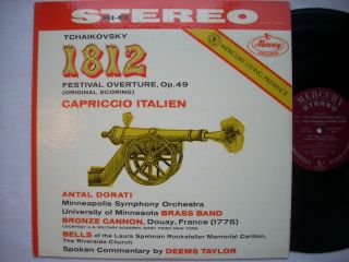 ANTAL DORATI Tchaikovsky 1812 Overture / Mercury SR 90054 Color Back 
