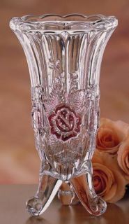 romance ruby german 24 % lead crystal vase anna huette 24 % lead 