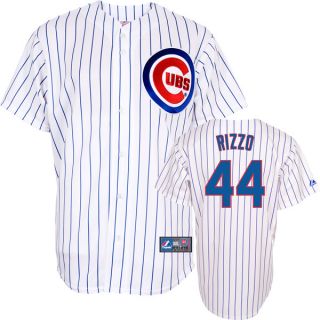 Anthony Rizzo Youth Jersey Majestic Home Pinstripe Replica 44 Chicago 