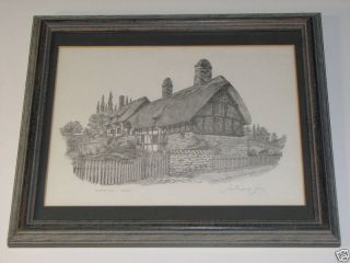 Anthony John Ann Hathaways Cottage Signed Print