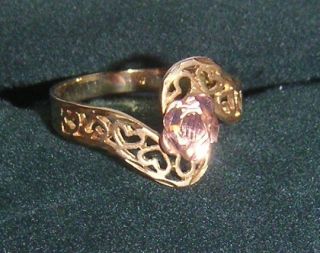 Michael Anthony Hearts with Rose Fashion Ring 10K Gold