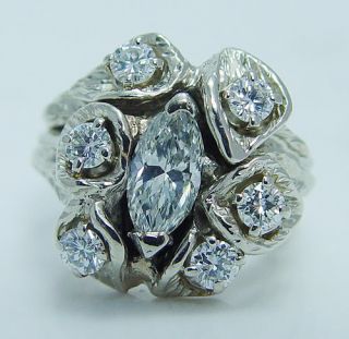 Vintage Jewelry 14k Gold 1 25cts Diamond Ring Video