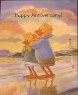 Suzys Zoo Anniversary Greeting Card Lizzie and Lester