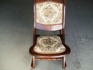 CHAIR ANTIQUE FOLDING ROCKING CHAIR VICTORIAN VERY GOOD CONDITION