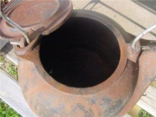 antique cast iron tea kettle texas farm ranch old