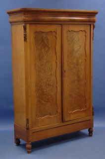 Antique English Furniture Walnut Bookcase Armoire