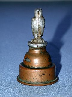 Antique Copper Tea Kettle Whistle With Silver Bird Finial ~L@@K~