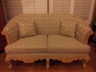 Antique French Style Sofa Loveseat Couch Excellent Condition