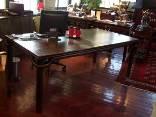Antique Chinese Dining Table or Desk Seats 8 People