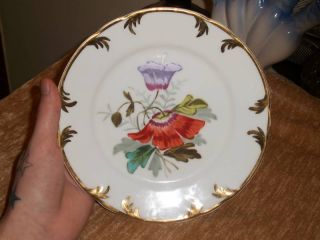 Antique Dinnerware Plate Floral Germany Numbered 1940s