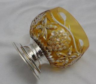 Robert Anstead Los Angeles Sterling Silver Cut to Clear Votive Candle 