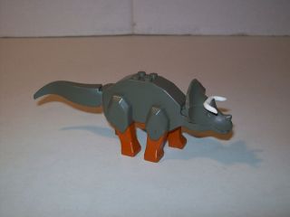 Lego Triceratops w Dark Orange Legs Dinosaur Animal Figure