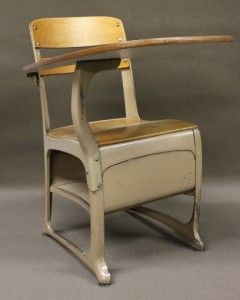Vintage Metal Wood School Desk Quantity Available & FedEx 