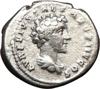 Antoninus Pius Marcus Aurelius as Caesar 141AD Ancient Silver Roman 
