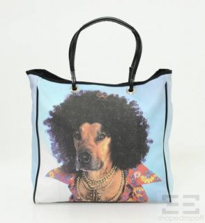 anya hindmarch multicolor graphic dog print tote bag